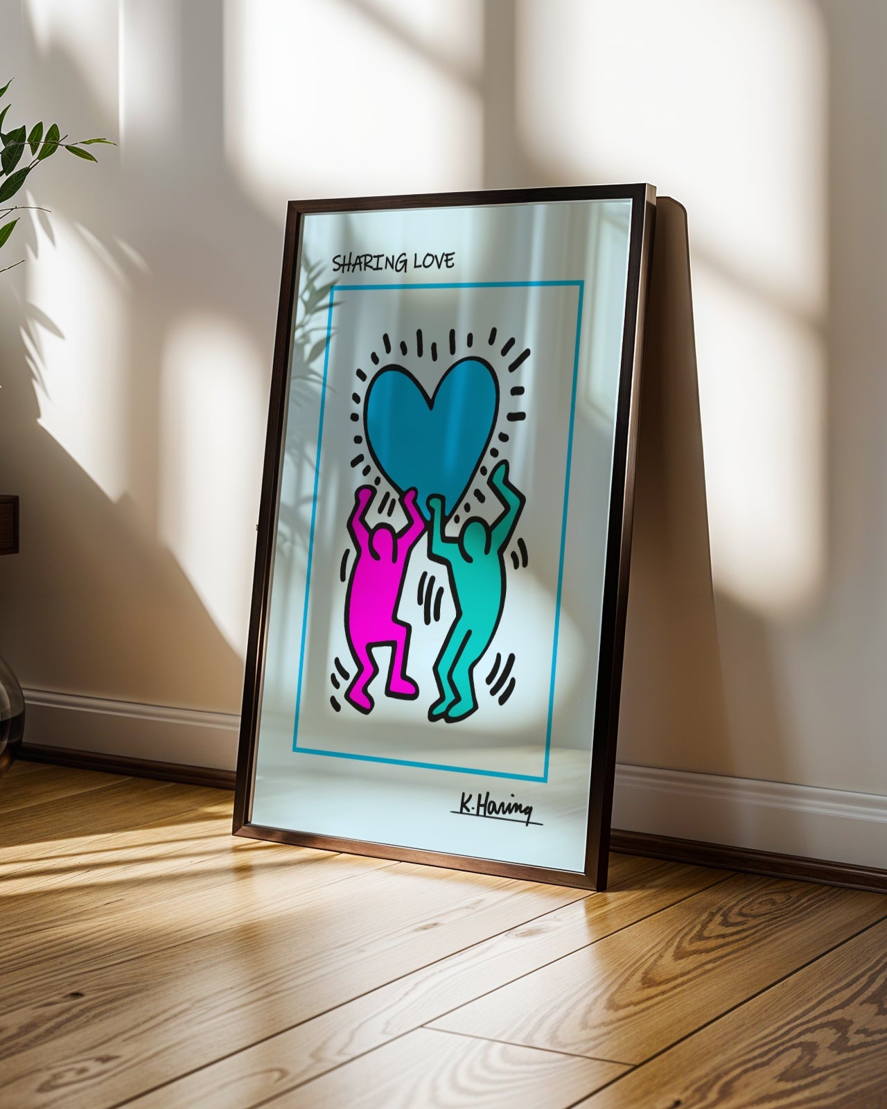 Keith Haring Sharing Love Poster
