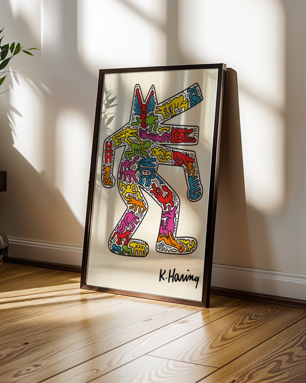 Keith Haring Wolf Poster