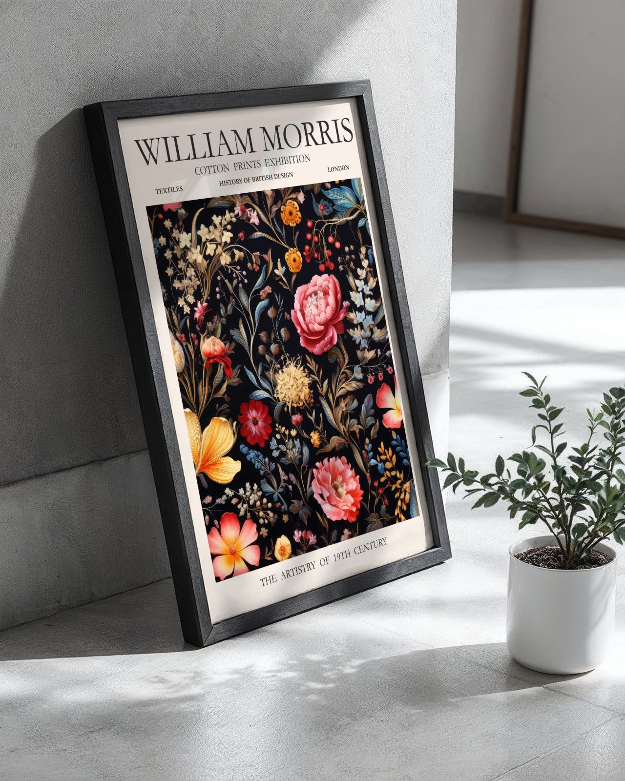 William Morris Cotton Prints Exhibition No.3 Poster