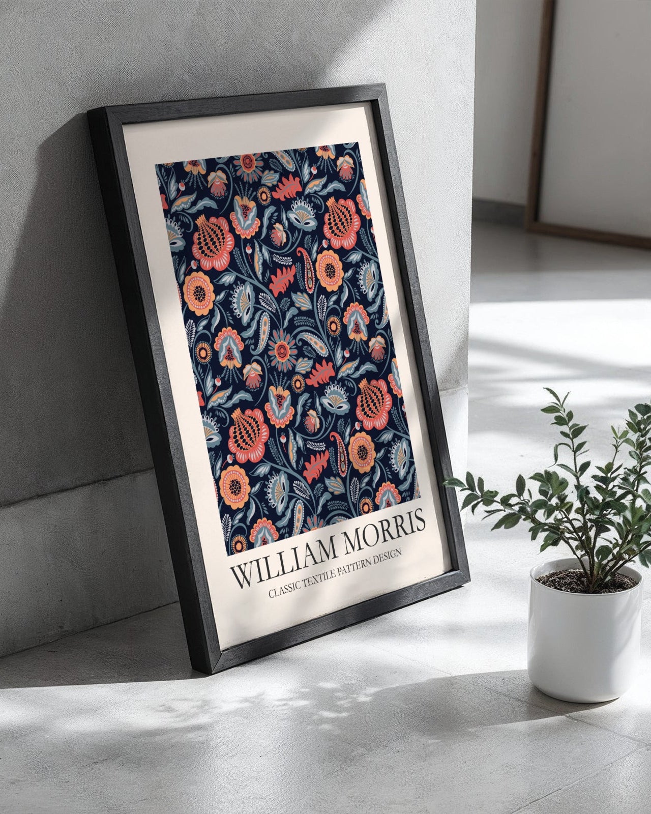 William Morris Classic Textile Pattern Design No.4 Poster