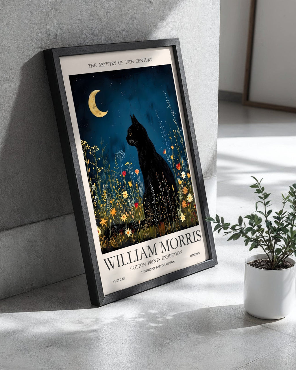 William Morris Cotton Prints Exhibition Poster