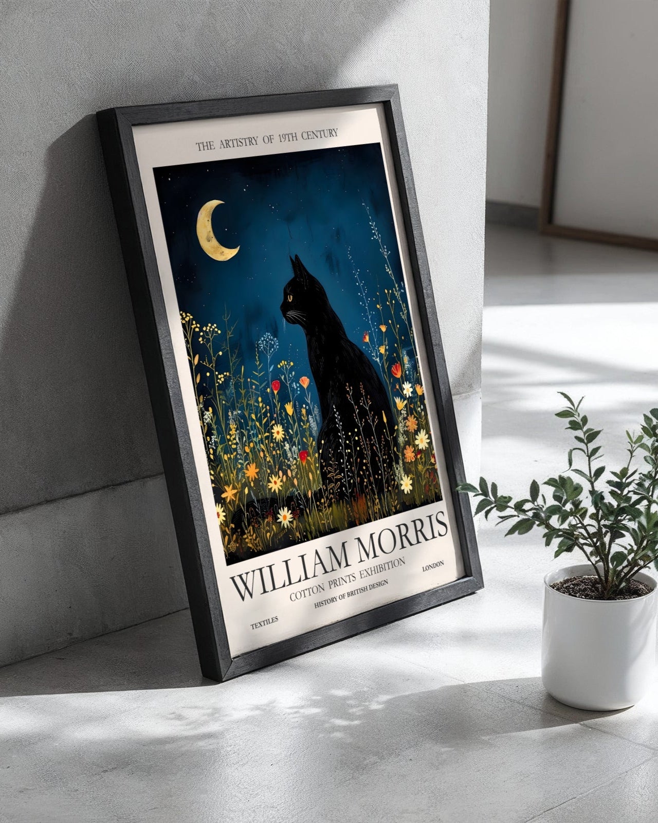 William Morris Cotton Prints Exhibition Poster