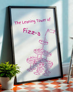 The Leaning Tower of Fizz-a Poster