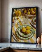 Sofranın Doğal Işığı Poster