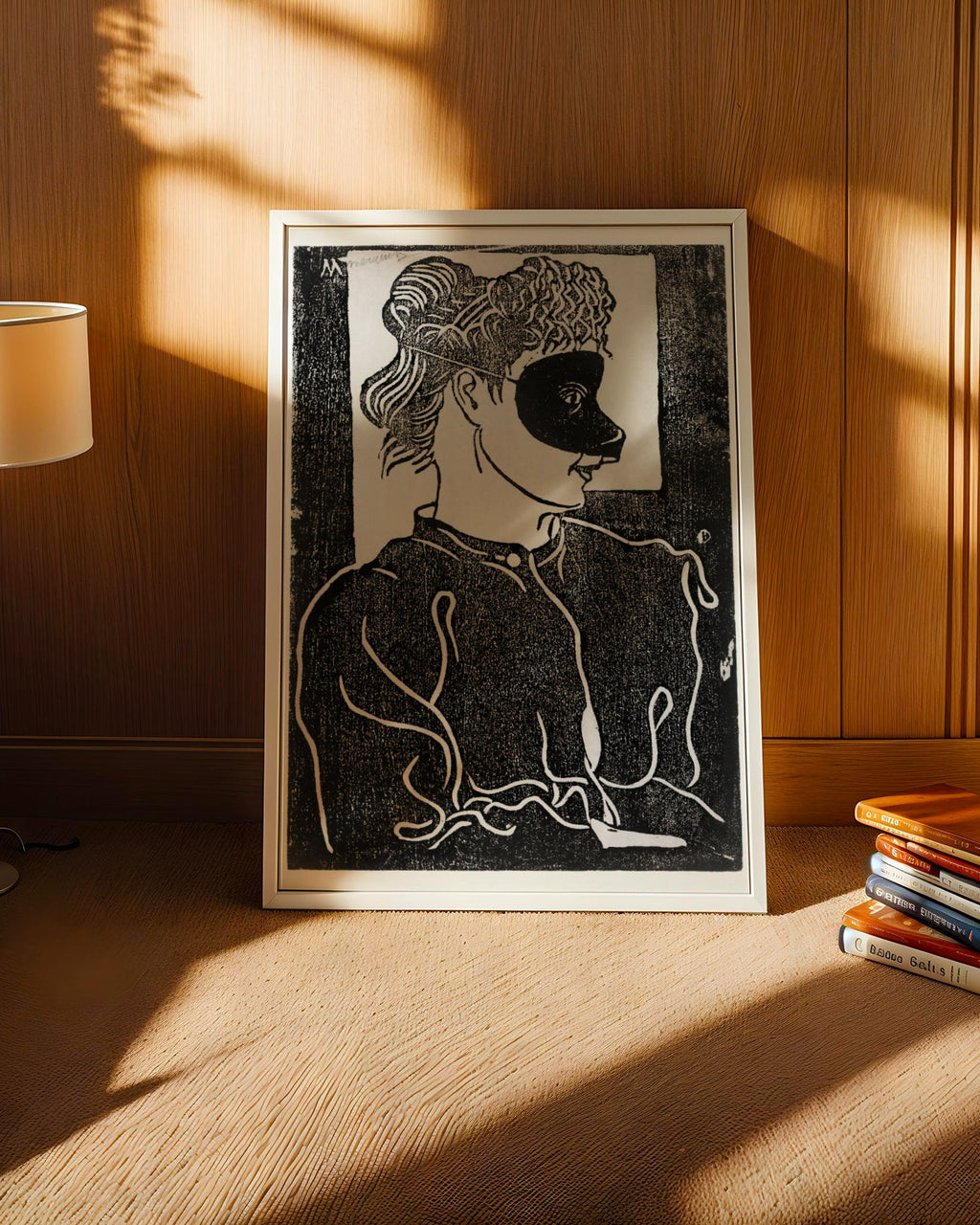 Girl with Mask Poster