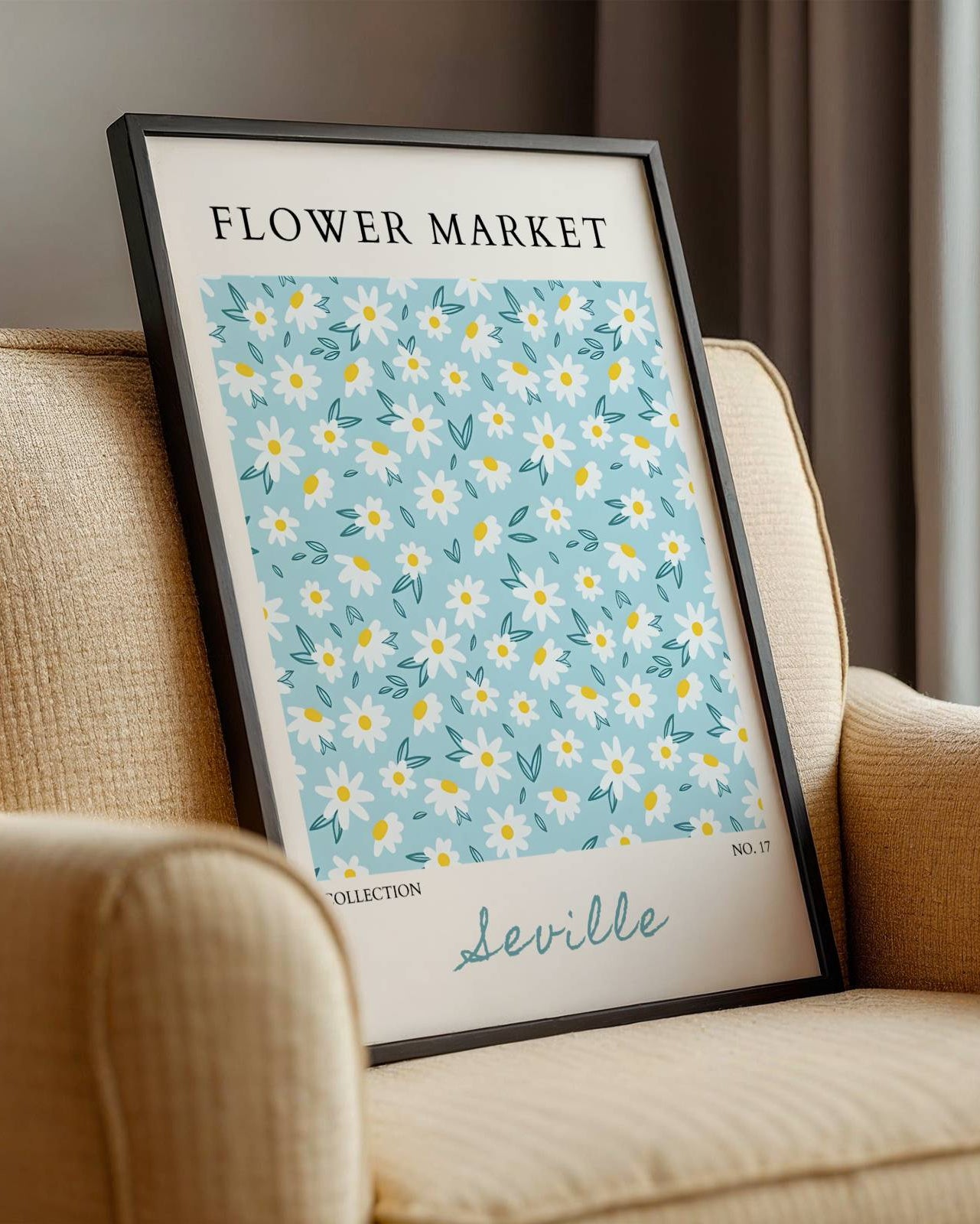 Flower Market Seville Poster