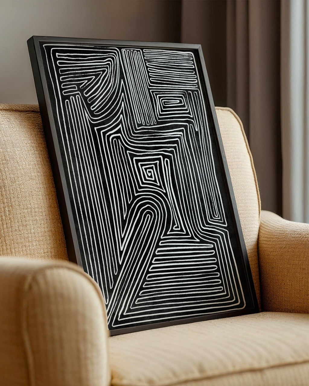 Dark Abstract No.7 Poster