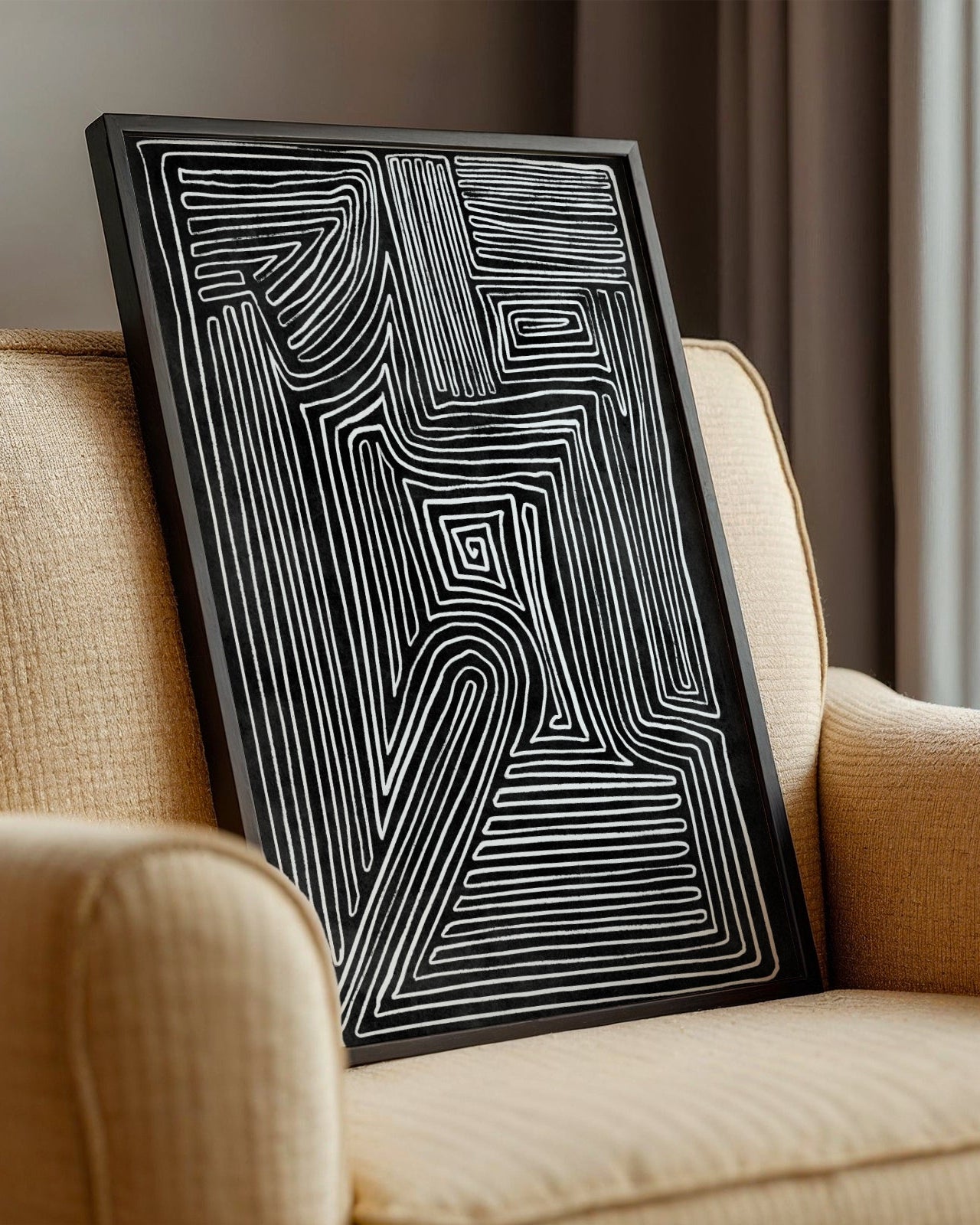 Dark Abstract No.7 Poster