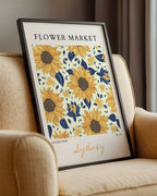 Flower Market Sydney Poster