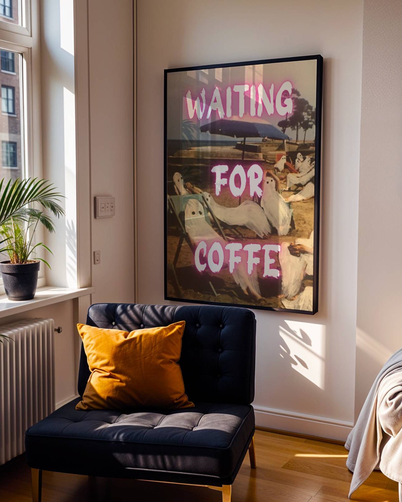 Waiting For Coffe Poster