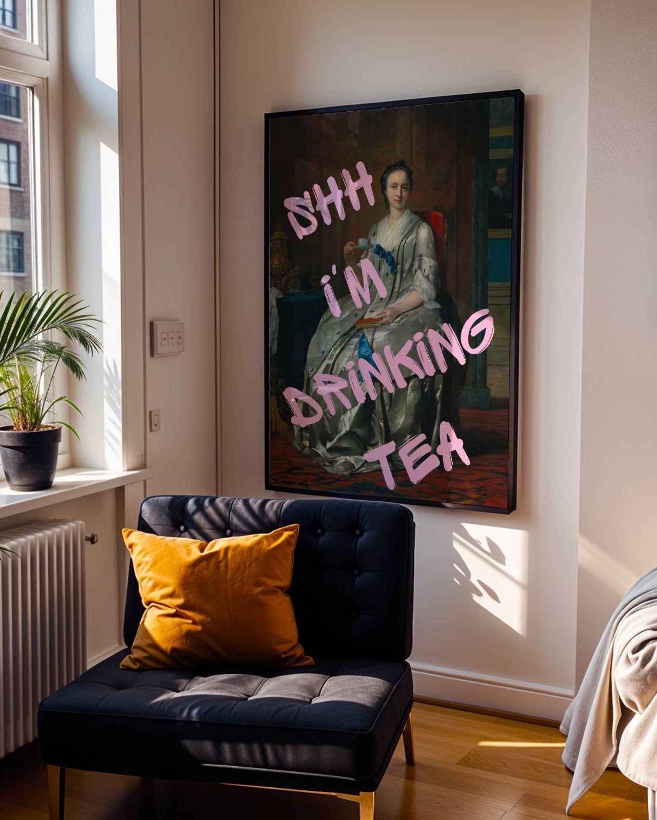 Shh I'm Drinking Tea Poster