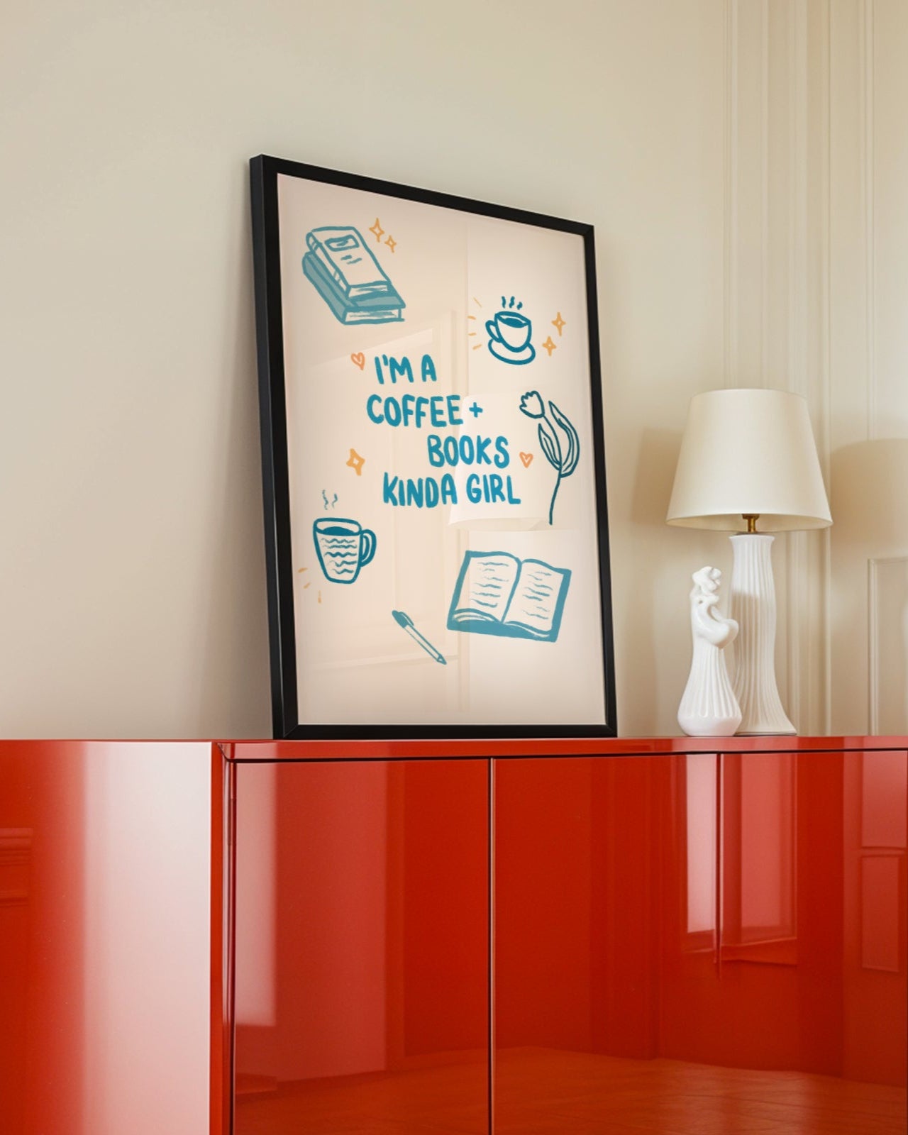 Coffee & Books Kinda Girl No.2 Poster