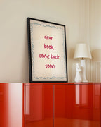Dear Book, Come Back Soon Poster