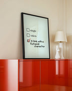 In Love With a Fictional Character Poster