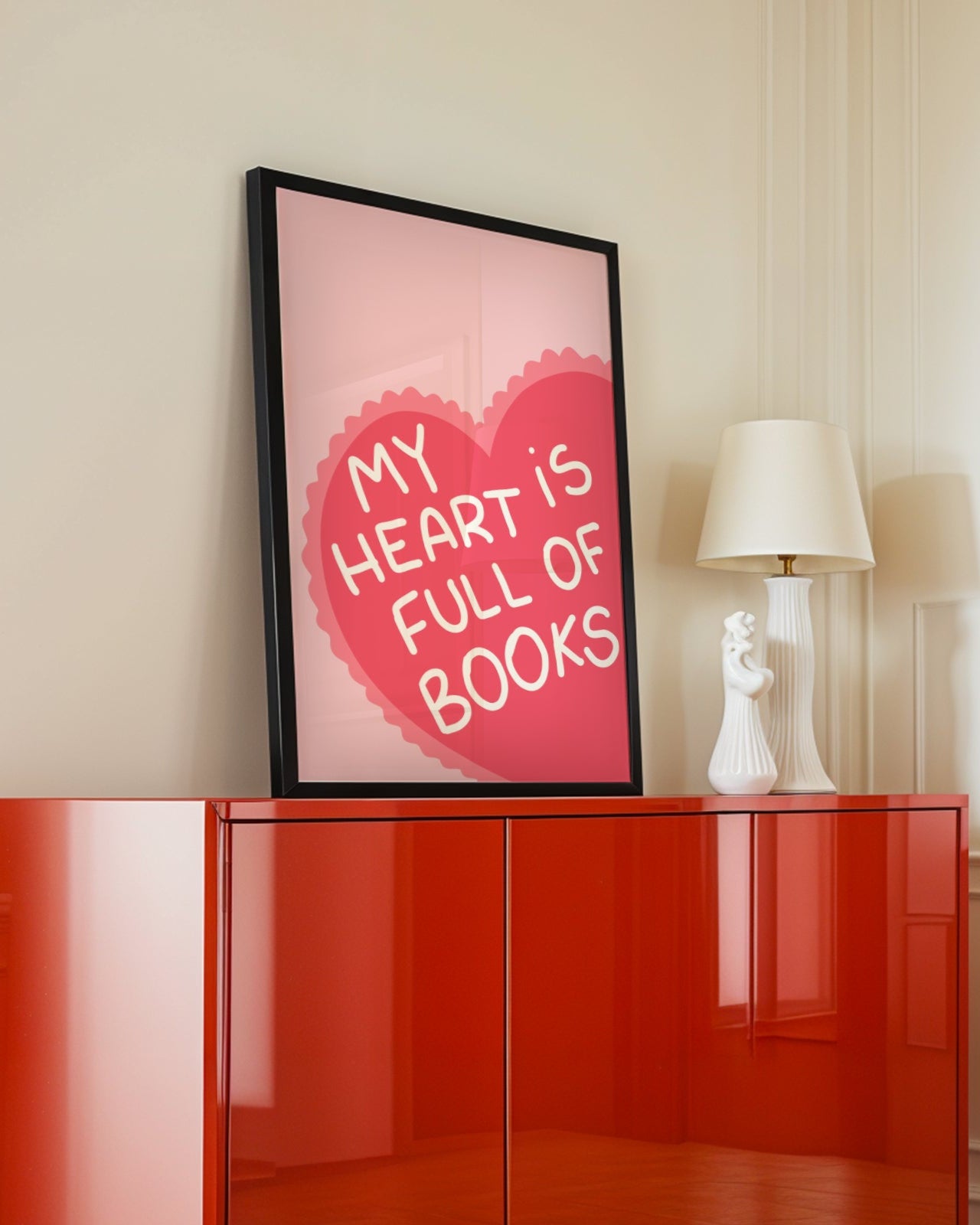 My Heart Is Full Of Books Poster
