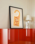 Please Do Not Disturb, I'm Reading Poster