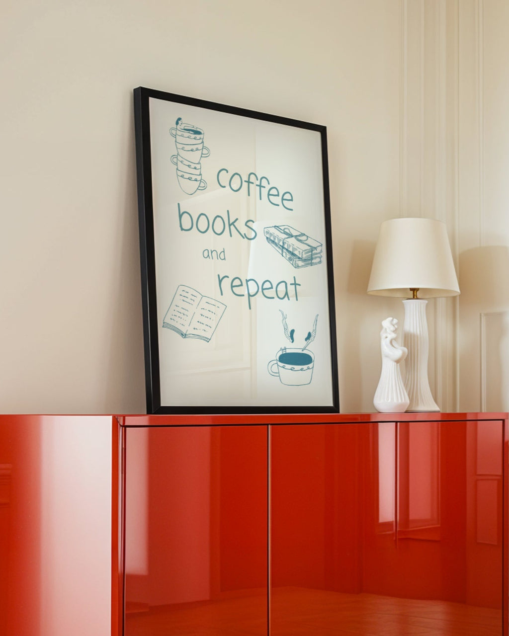 Coffee Books And Repeat Poster