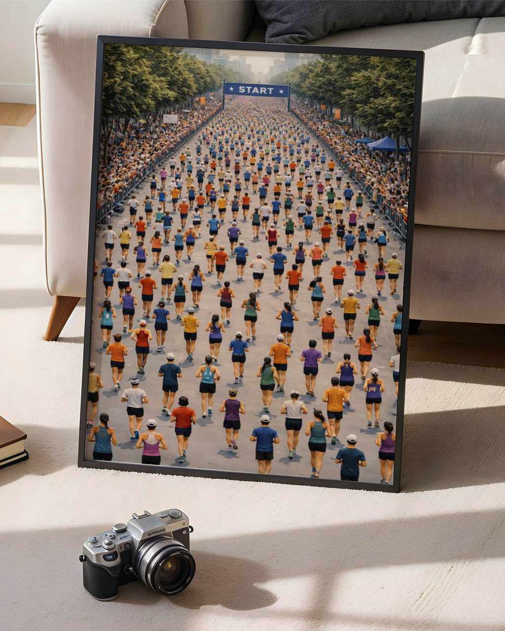 Marathon Crowd Poster