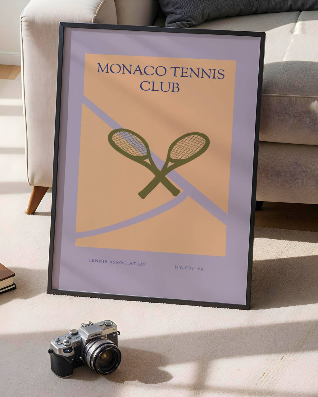 Monaco Tennis Club Poster