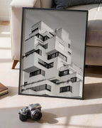 Siyah Beyaz Mimari No.11 Poster