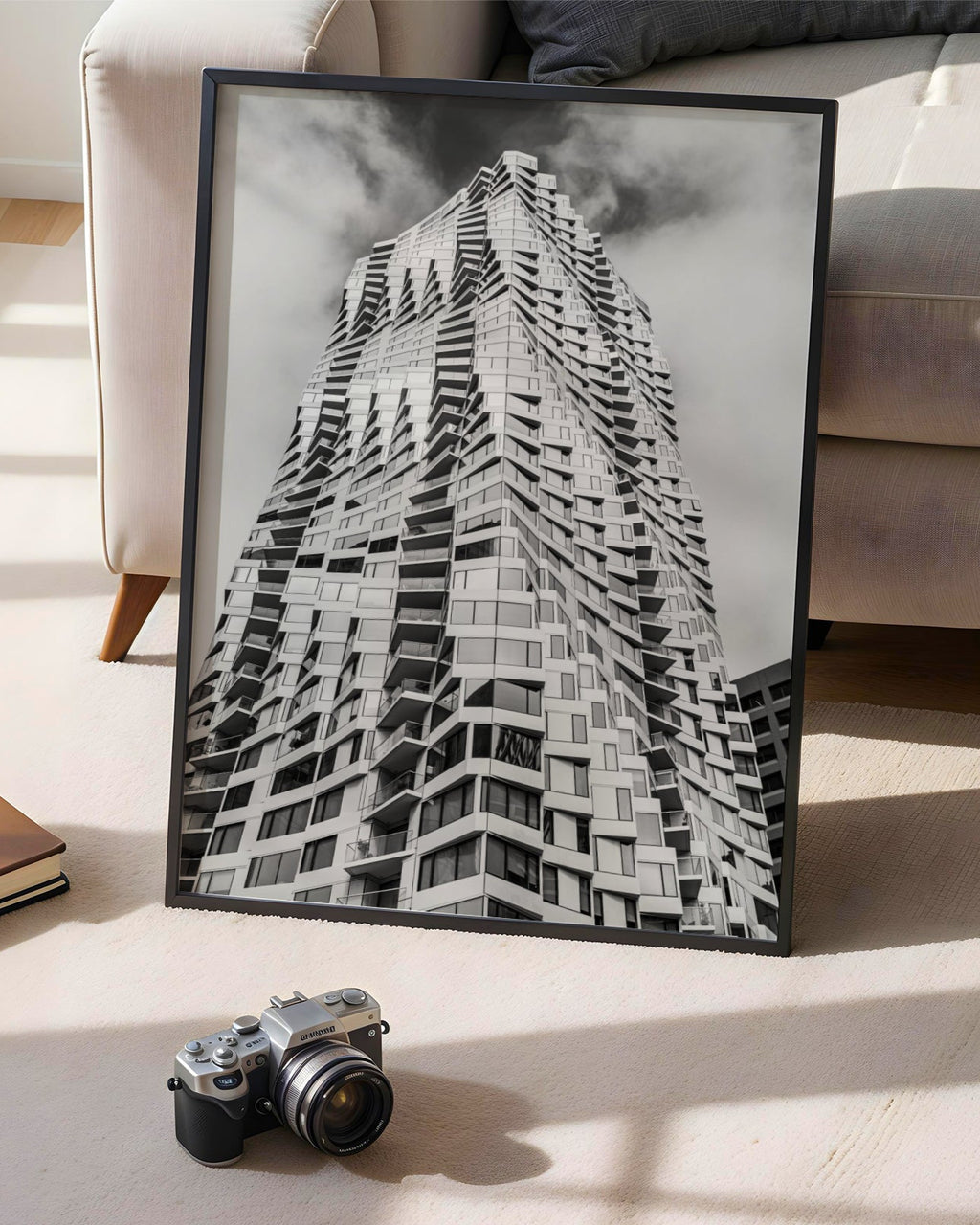 Siyah Beyaz Mimari No.15 Poster