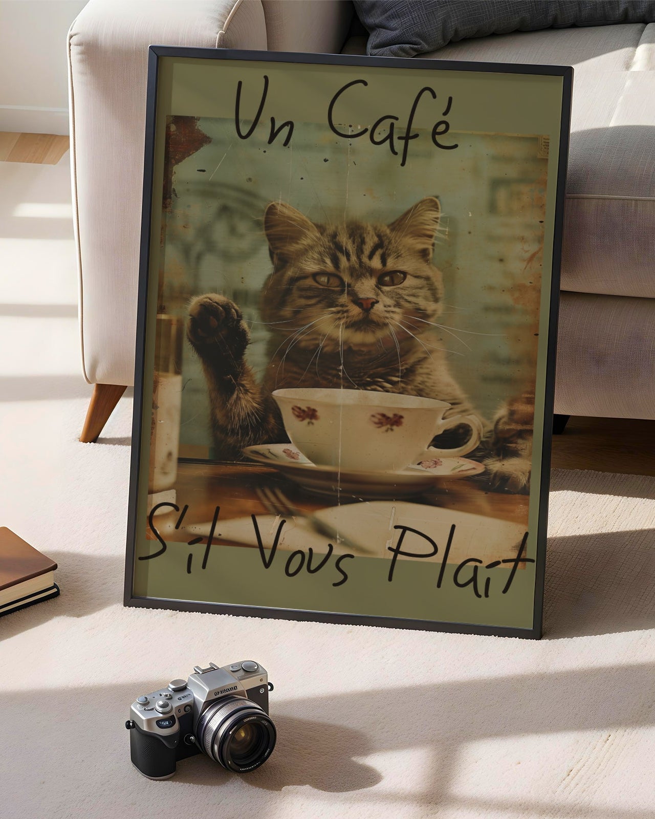 Un Cafe S'il Vous Plait Poster