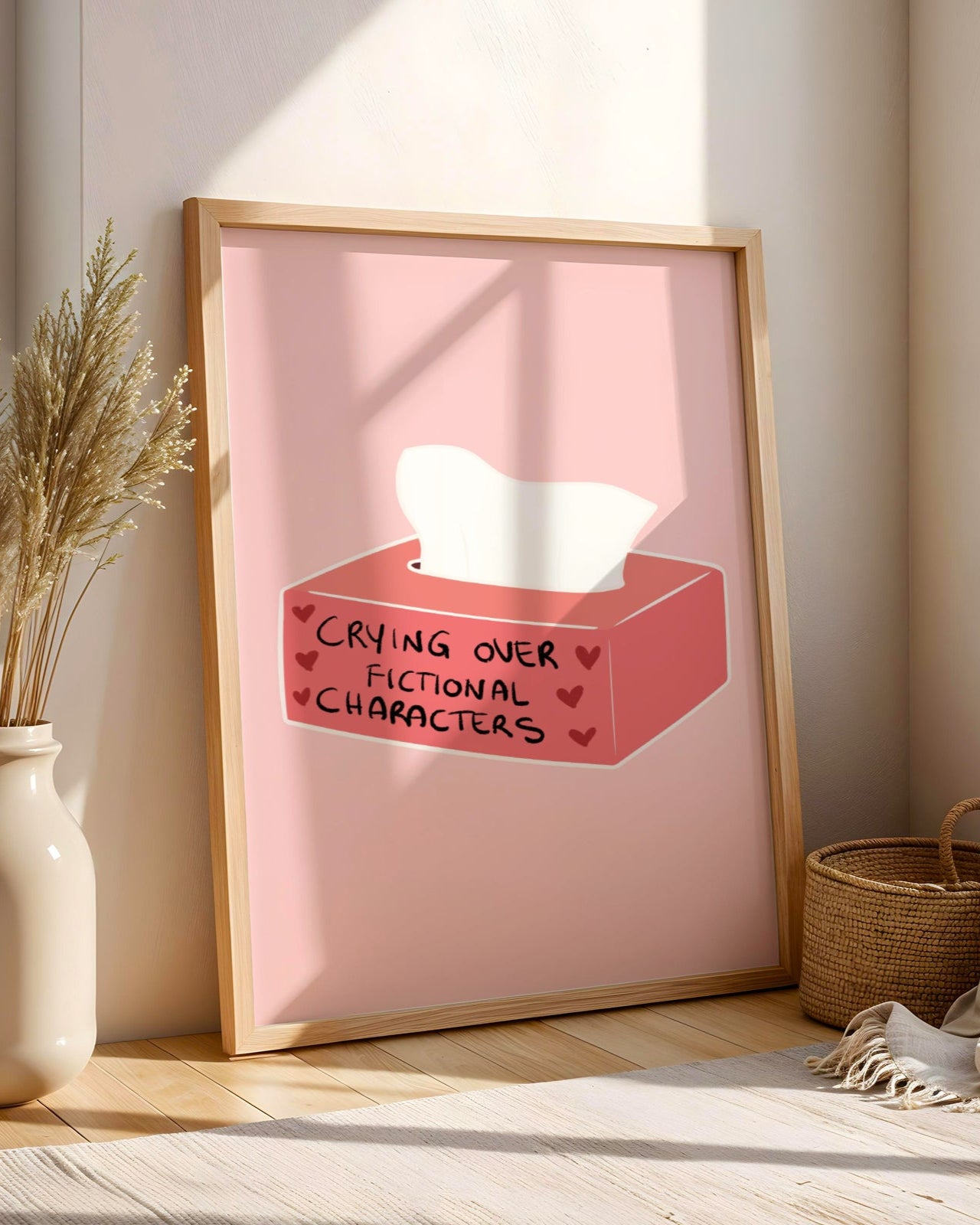 Crying Over Fictional Characters Poster