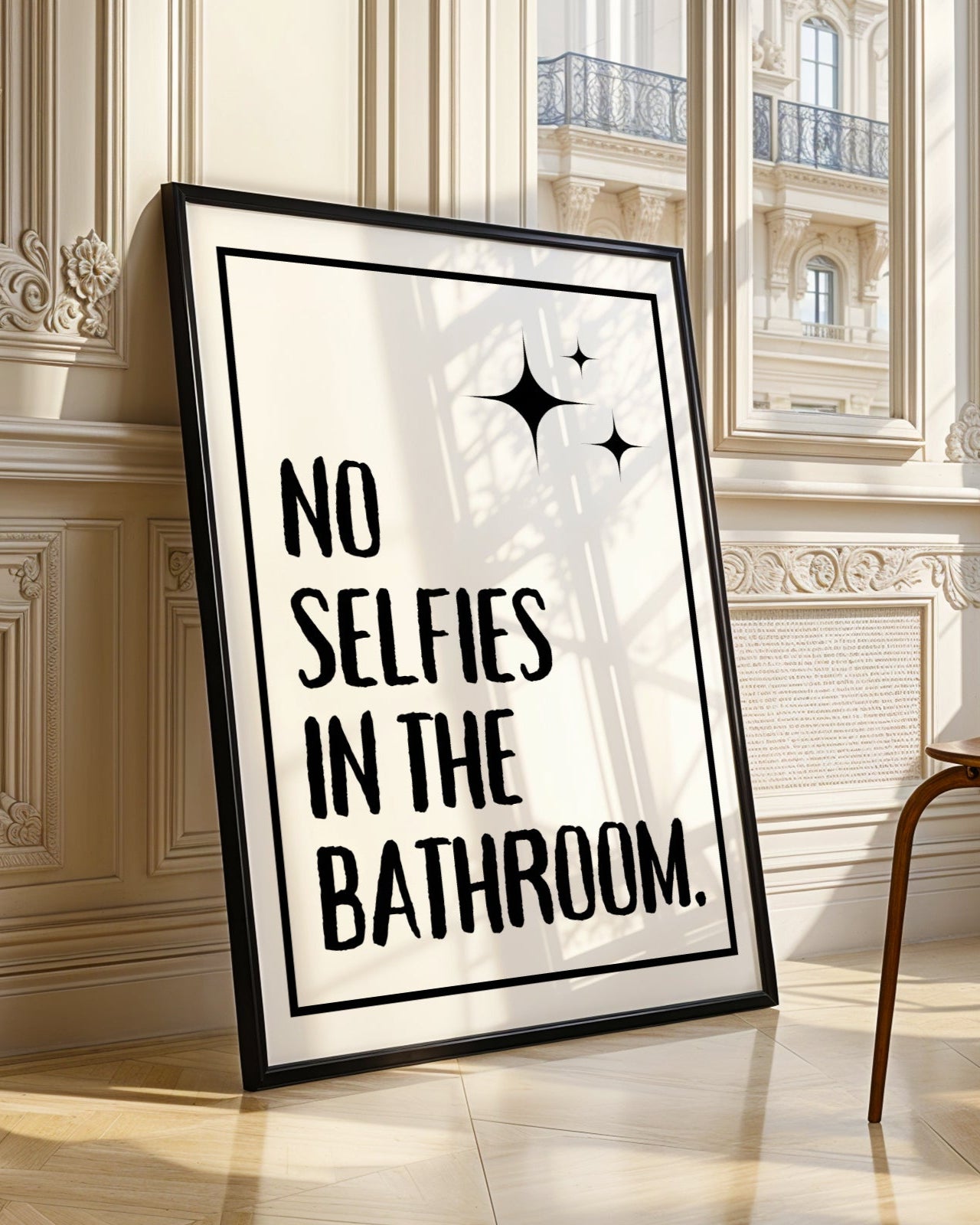 No Selfies In The Bedroom Poster