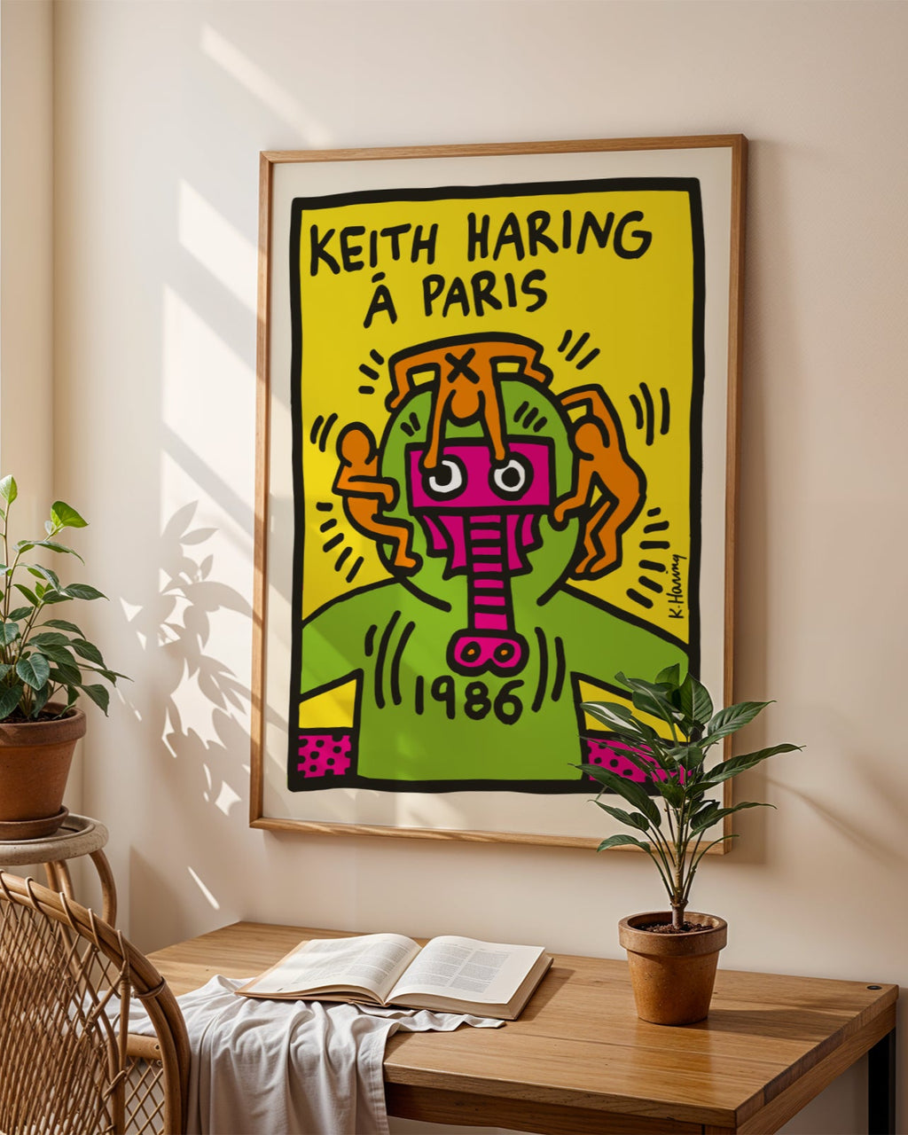 Keith Haring Paris Poster