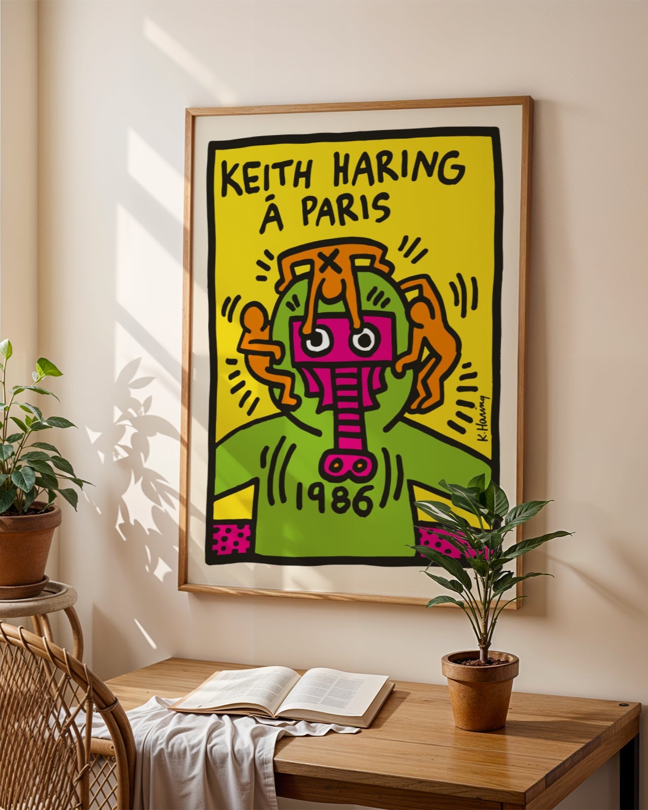 Keith Haring Paris Poster