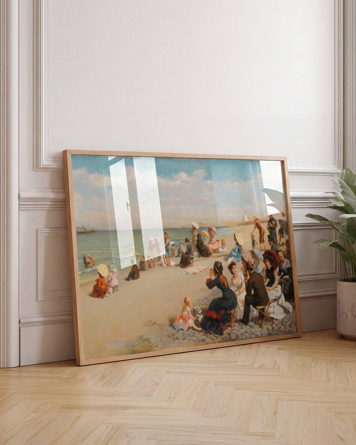 Charles Jean Auguste Escudier - On The Beach Poster