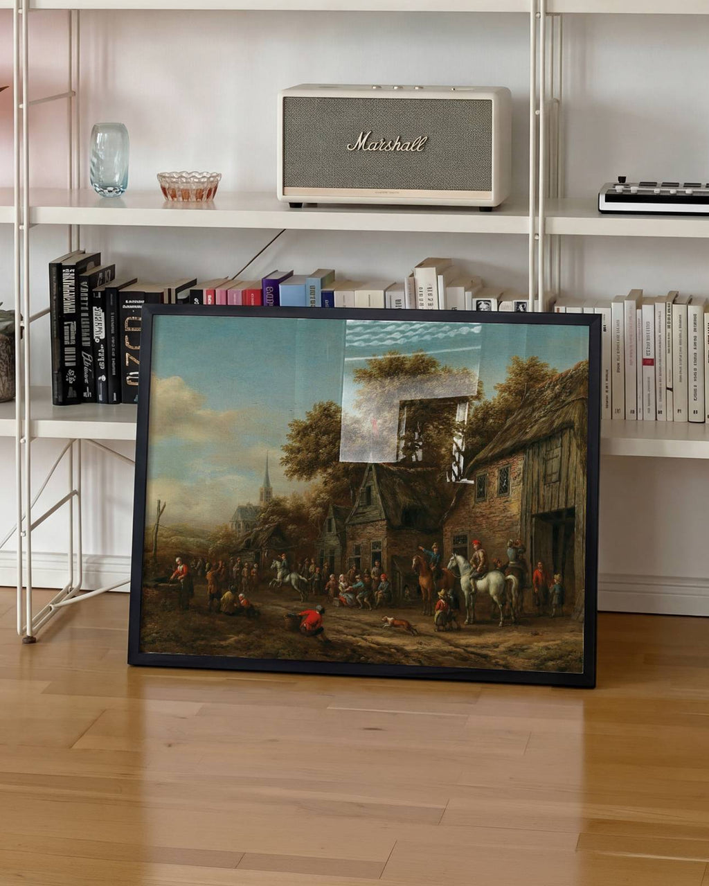 Barent Gael - Figures on a Road on the Outskirts of a Town Poster