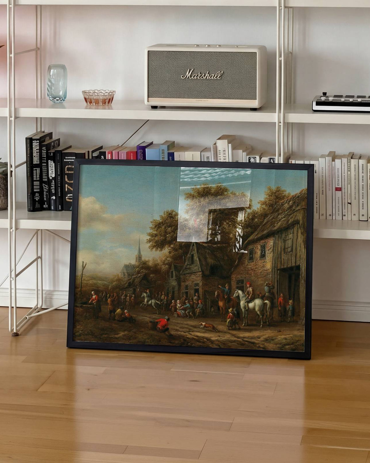 Barent Gael - Figures on a Road on the Outskirts of a Town Poster