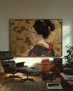 Geisha Silüeti Poster