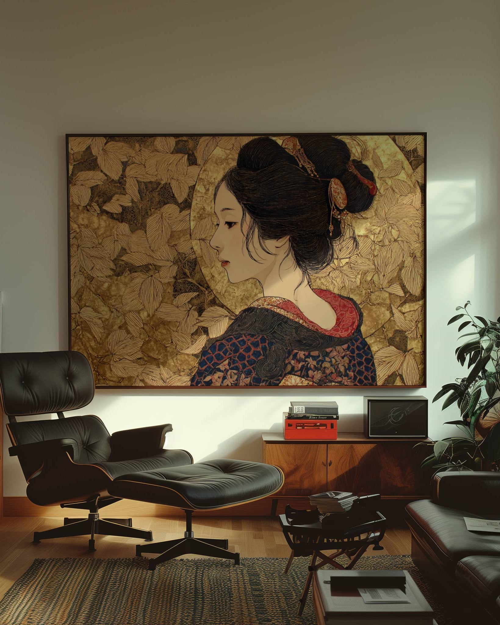 Geisha Silüeti Poster