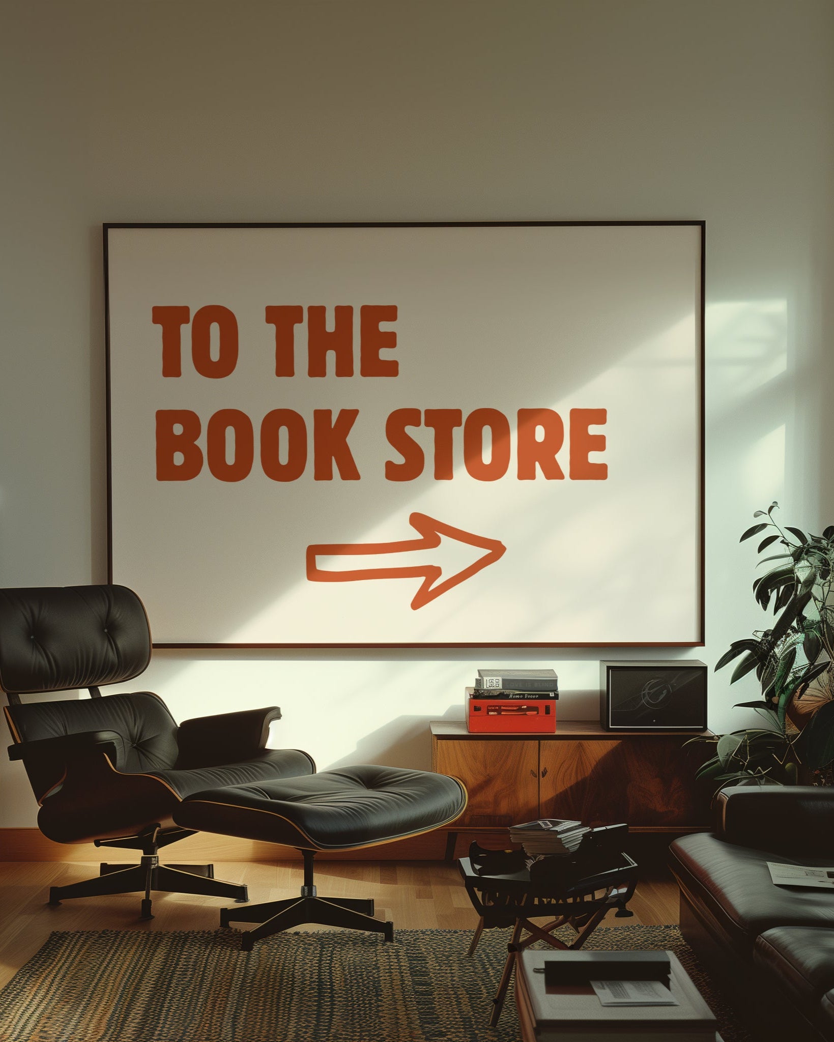 To The Book Store Poster