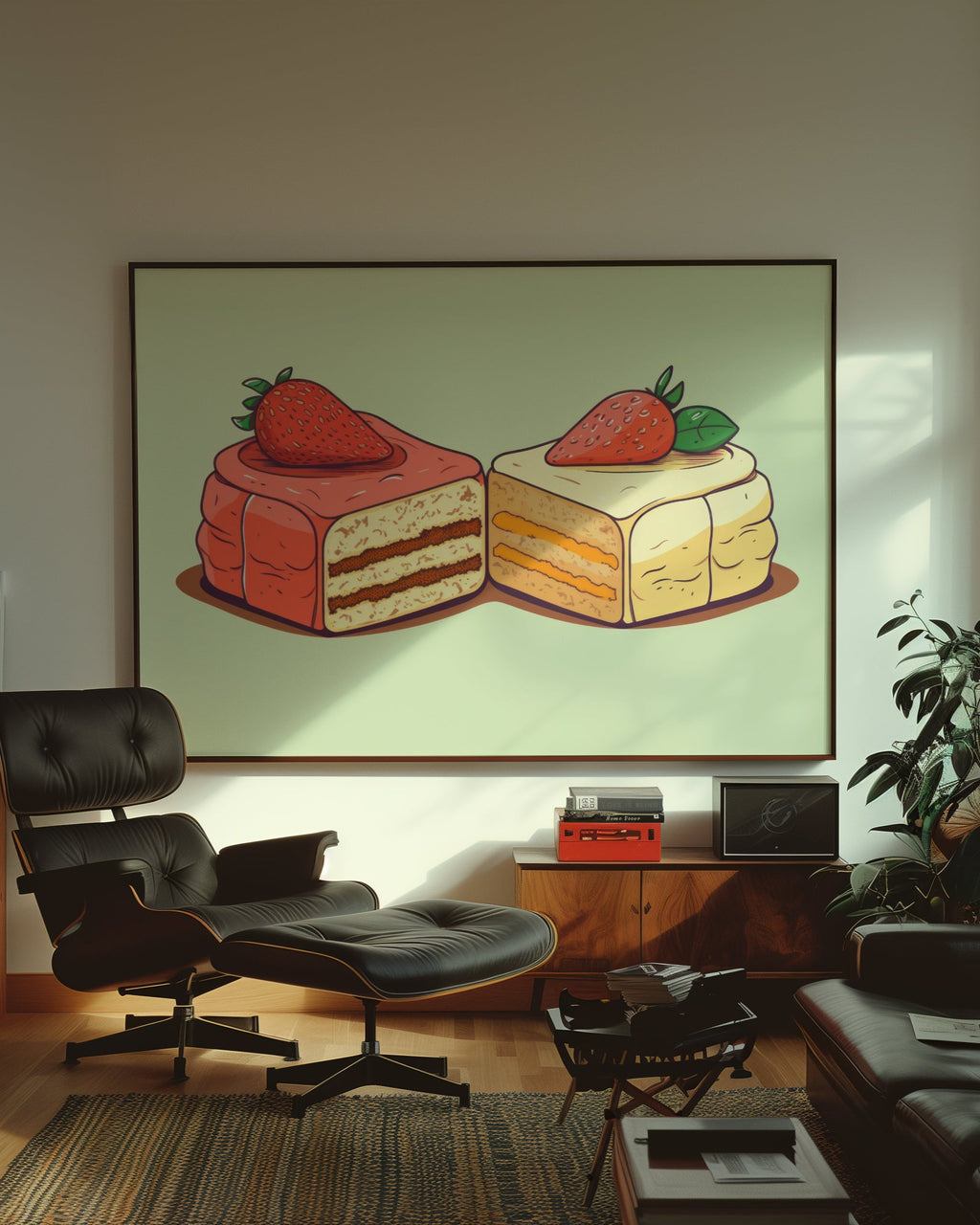 Çilekli Pasta Poster