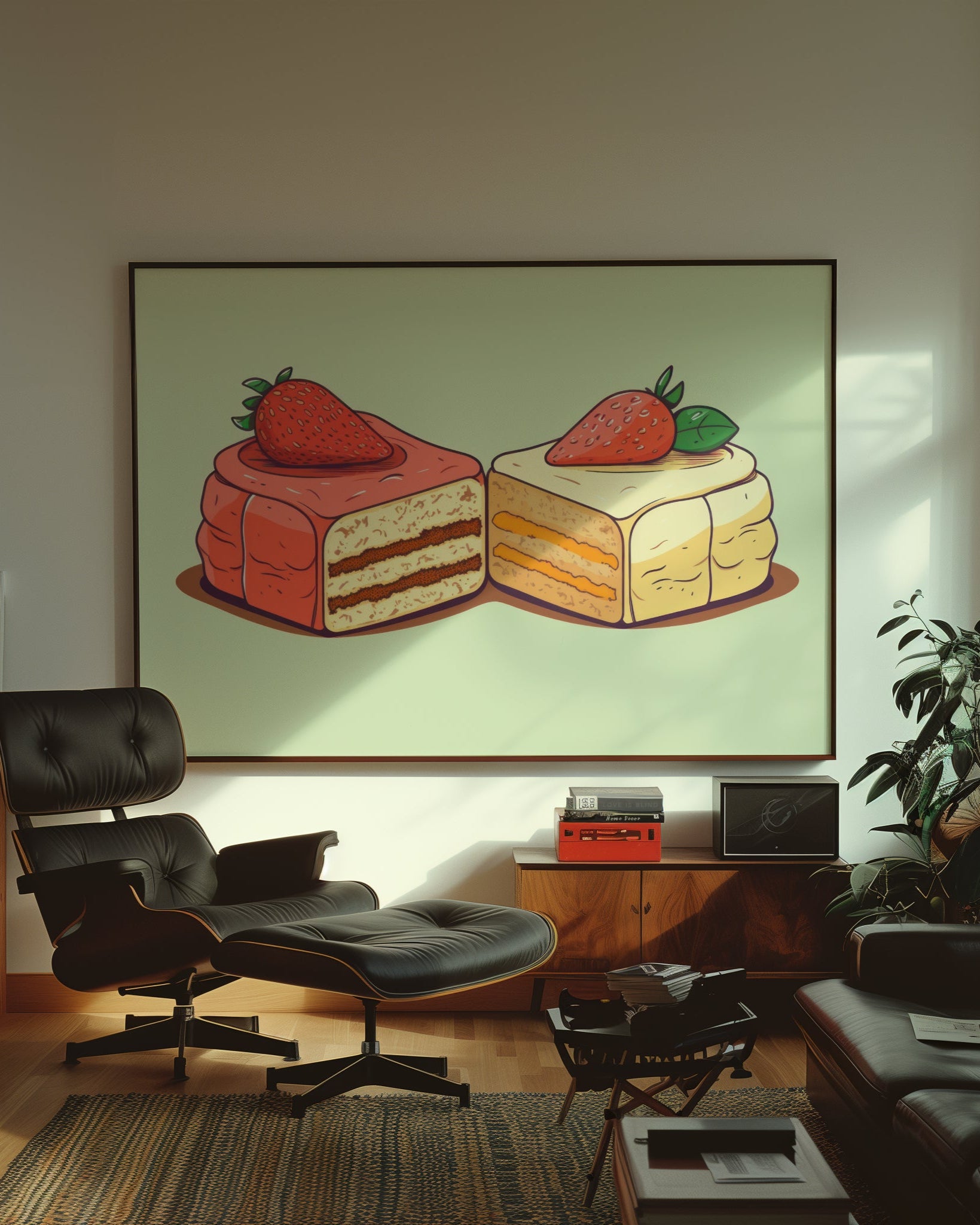 Çilekli Pasta Poster