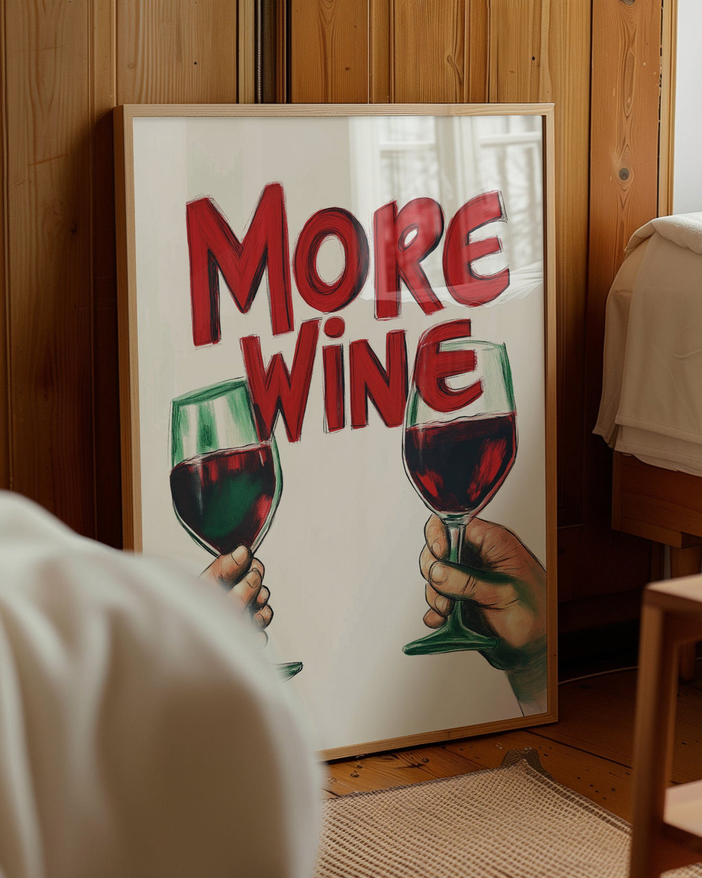 More Wine Poster