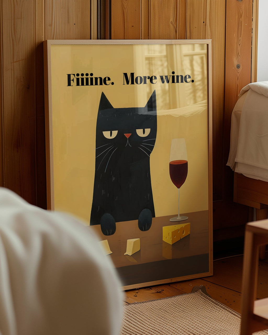 Fine, More Wine Poster