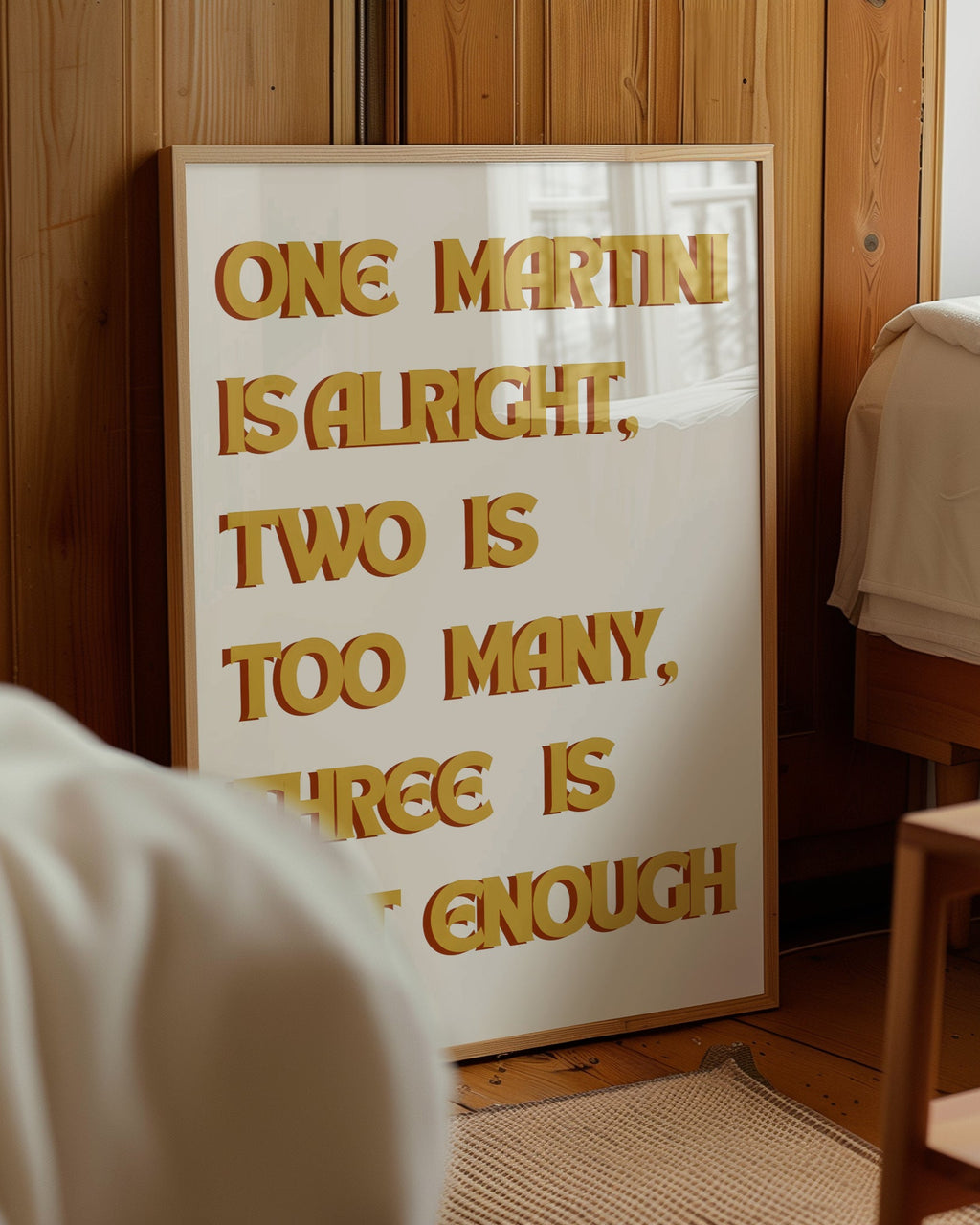 One Martini is Alright Poster
