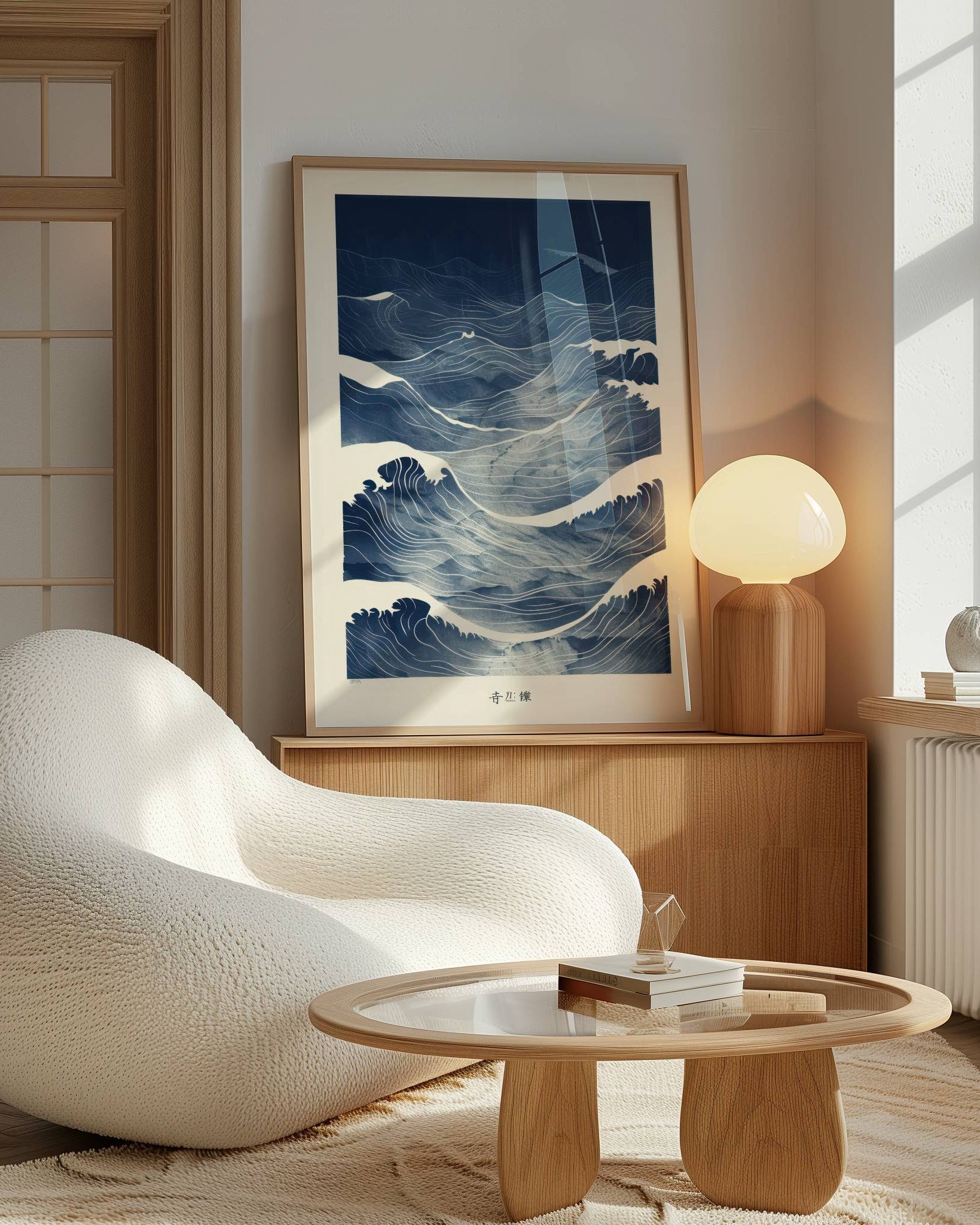 Blue Waves No.4 Poster