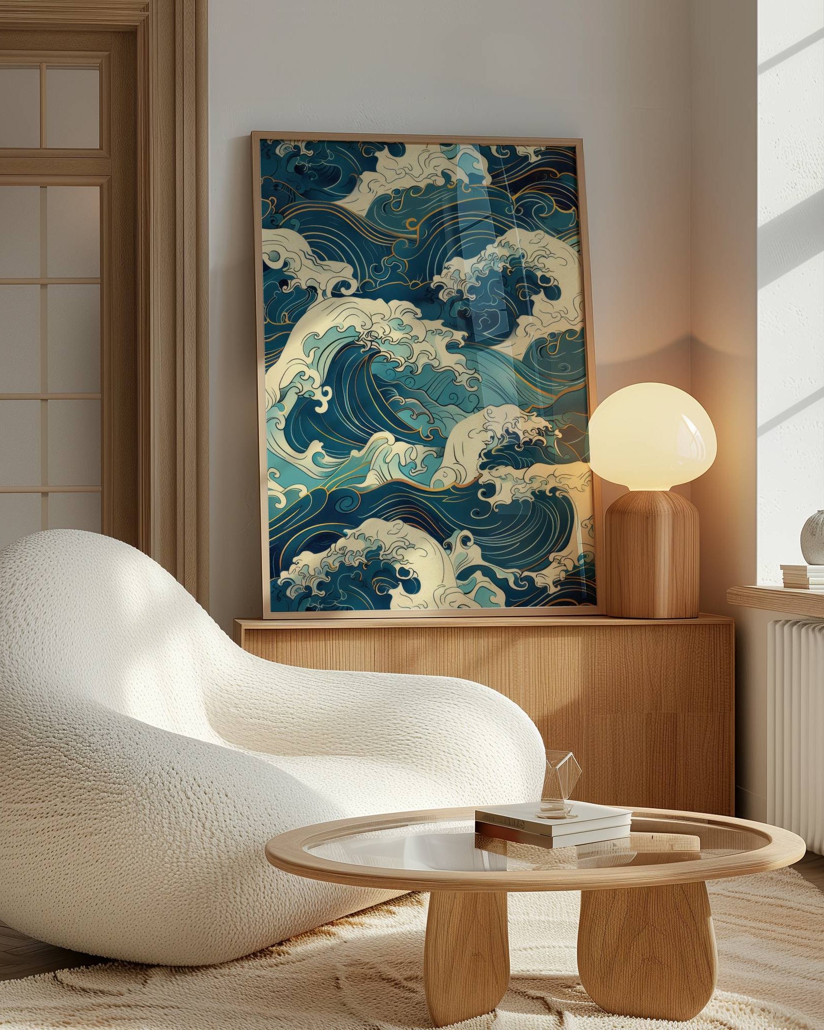 Blue Waves Poster