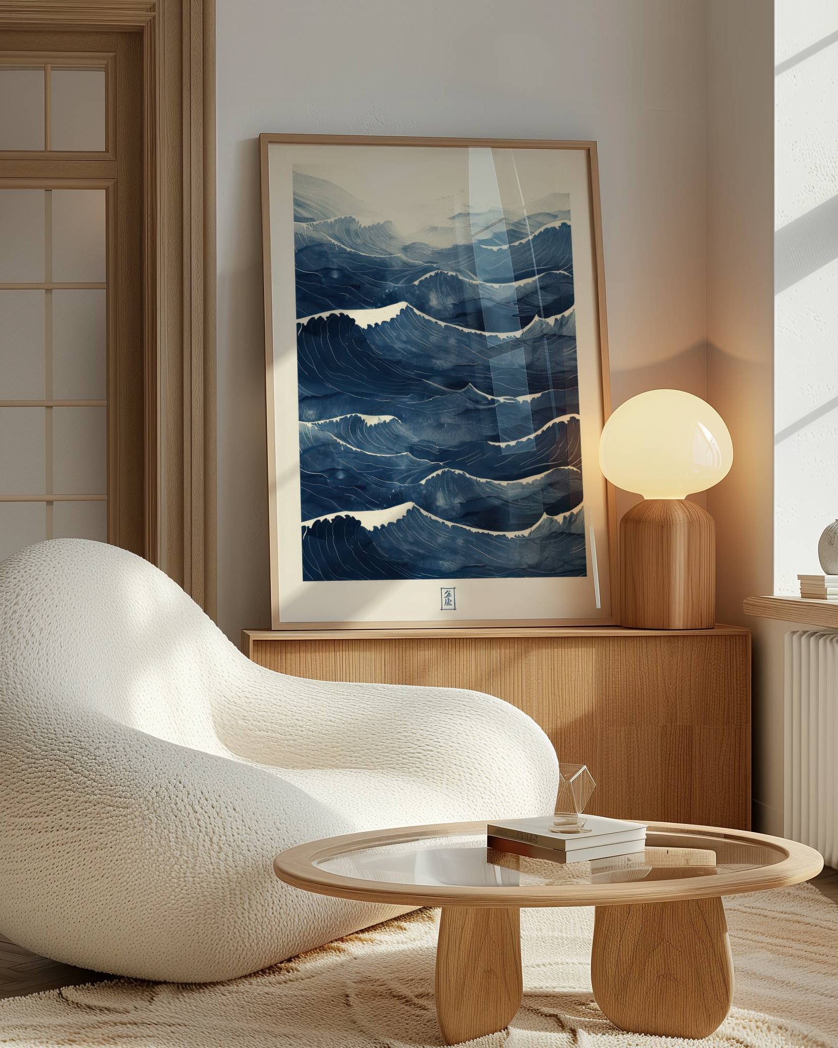 Blue Waves No.3 Poster