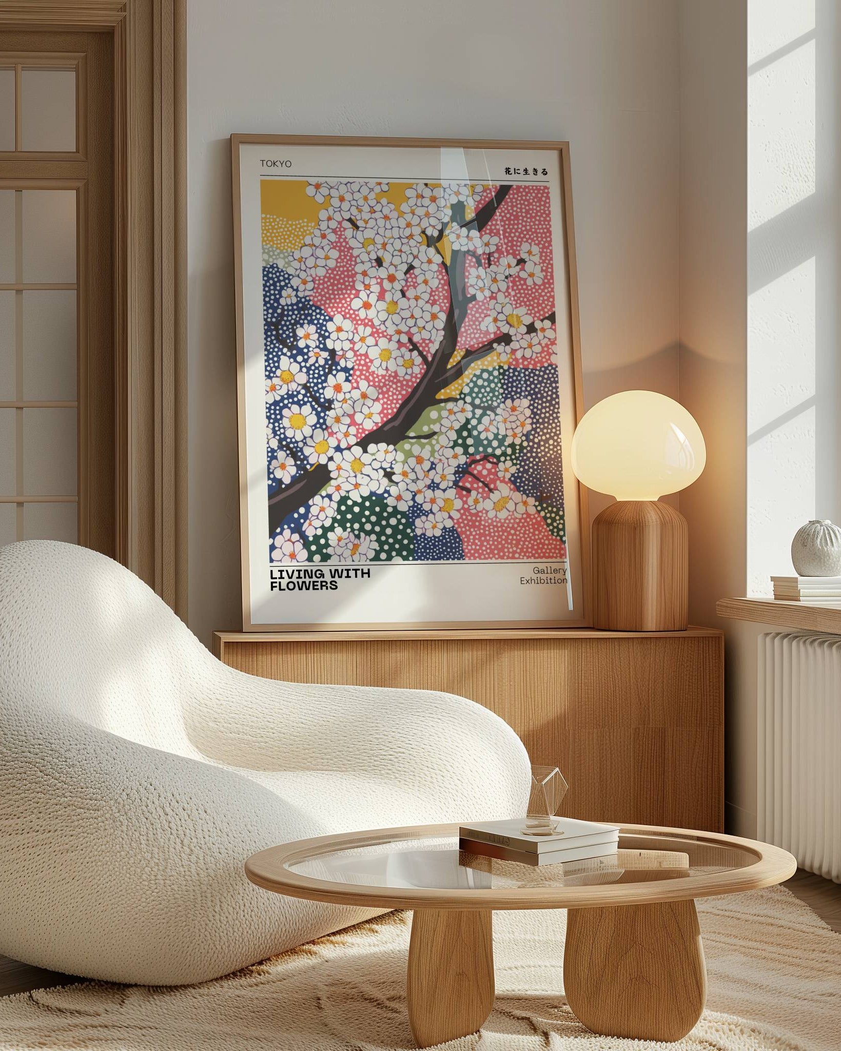 Living With Flowers Poster