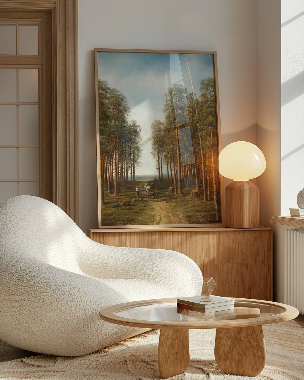 Mikhail Konstantinovich Klodt - Path through the Pine Forest Poster
