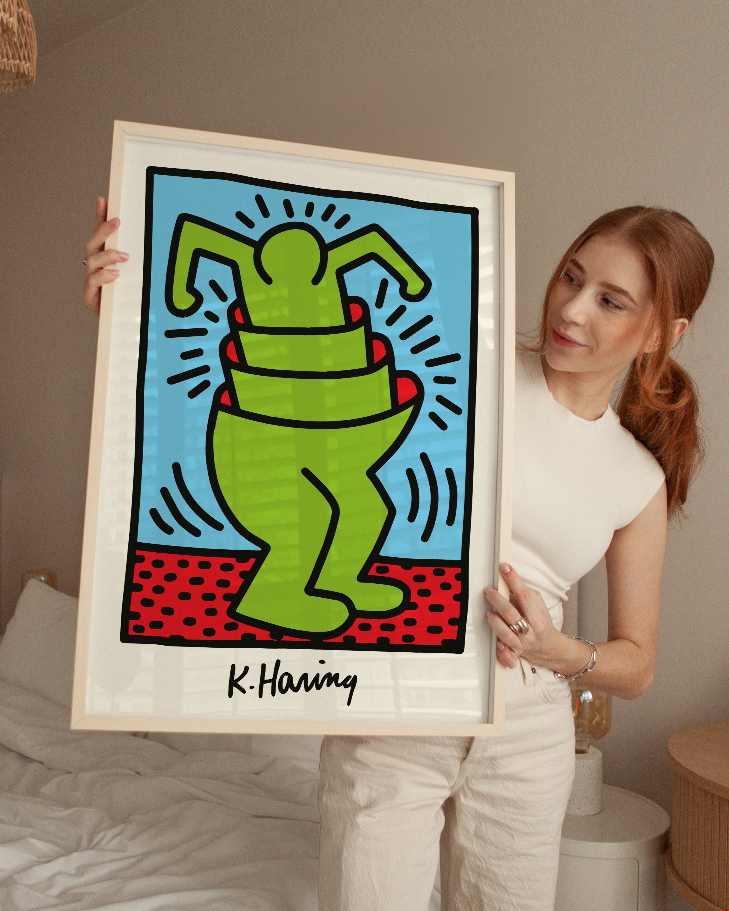Keith Haring Cup Man Poster