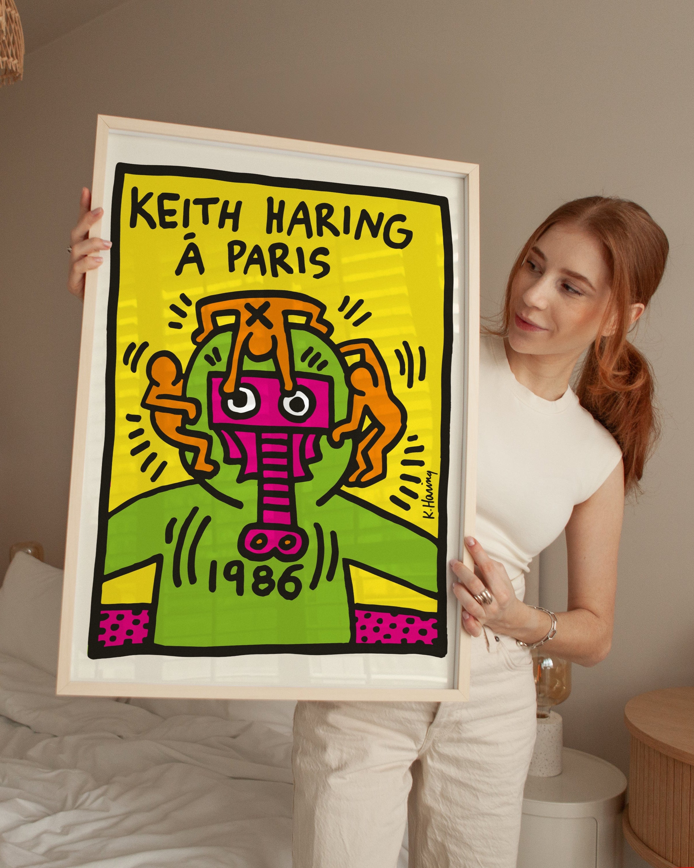 Keith Haring Paris Poster