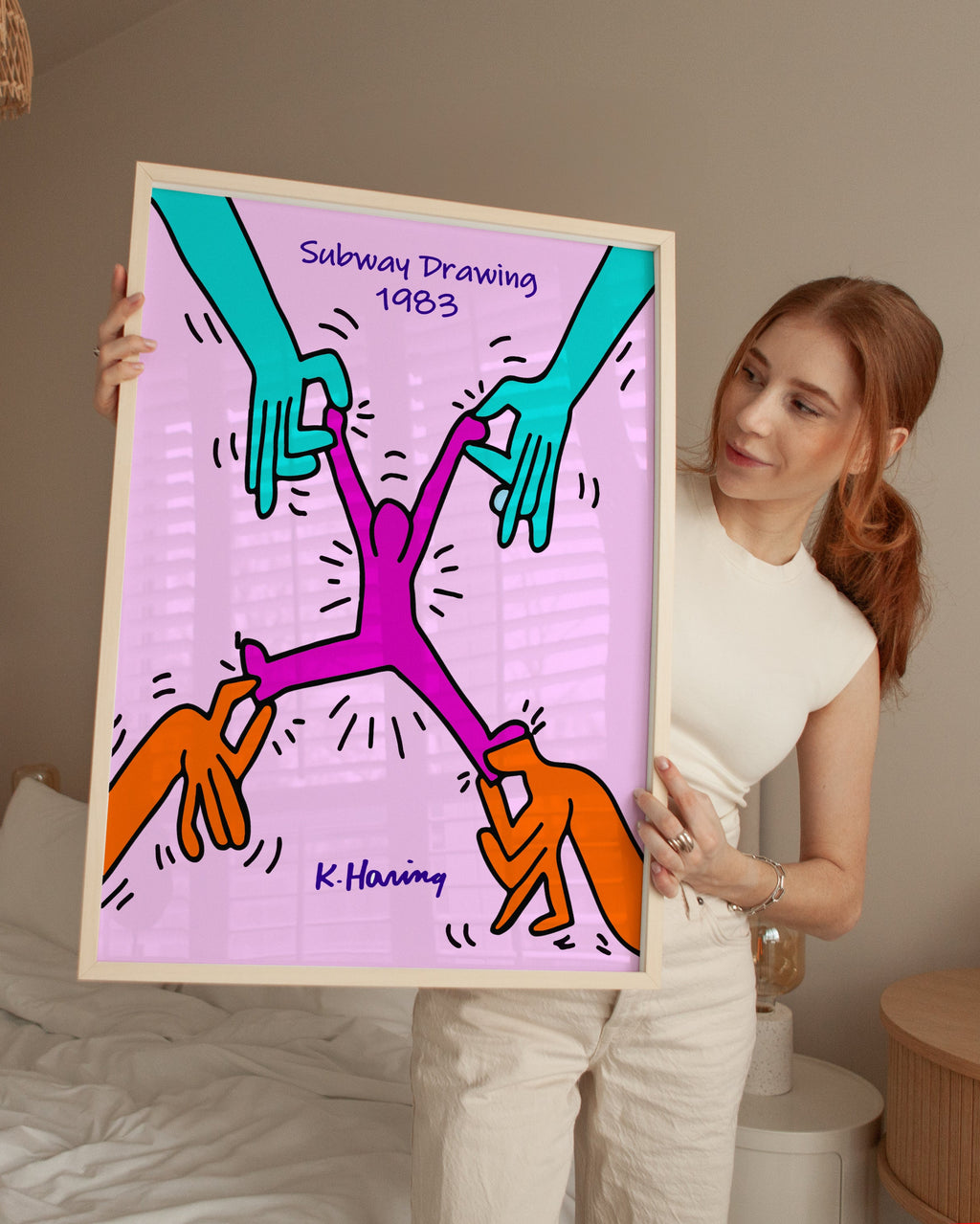 Keith Haring Subway Drawing Poster
