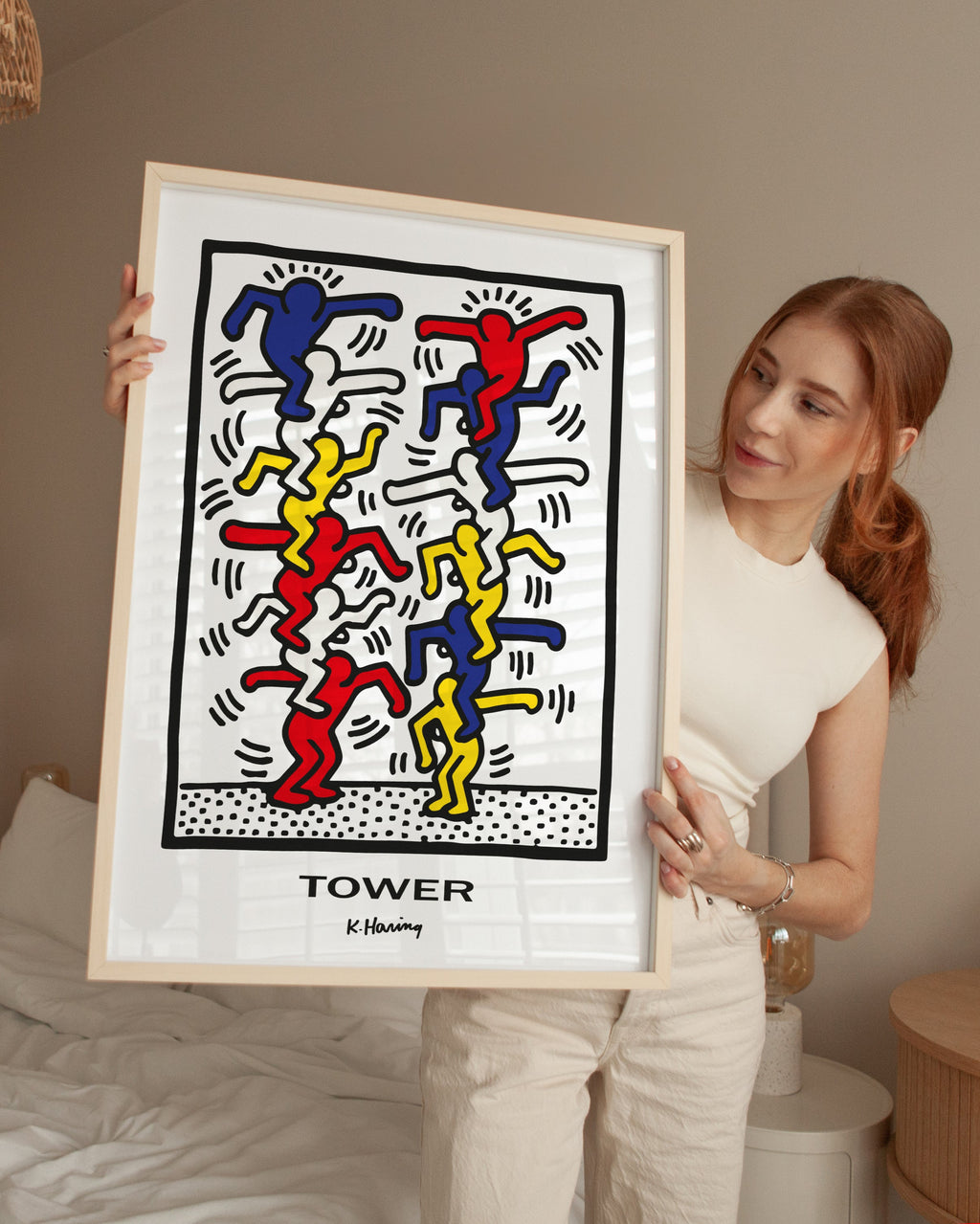 Keith Haring Tower Poster